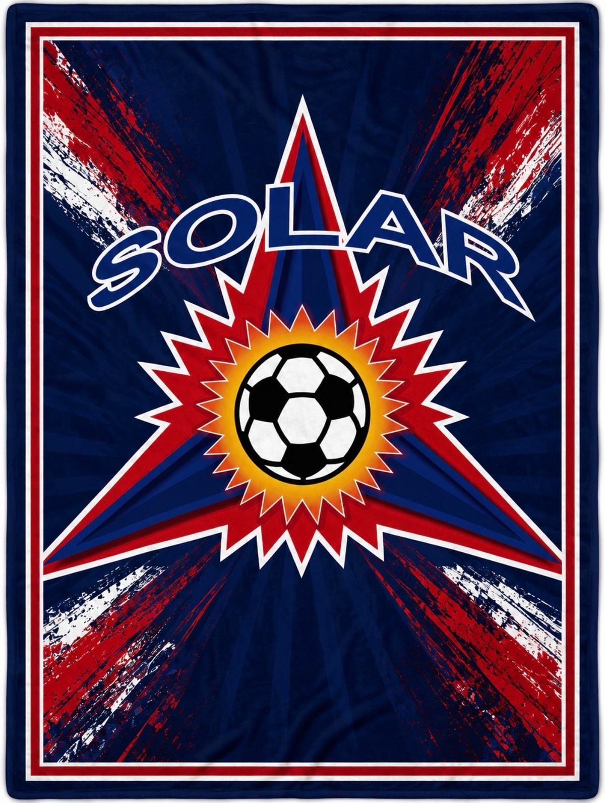 Solar Soccer Official Team Merch! Queen size blanket (60 x 80)