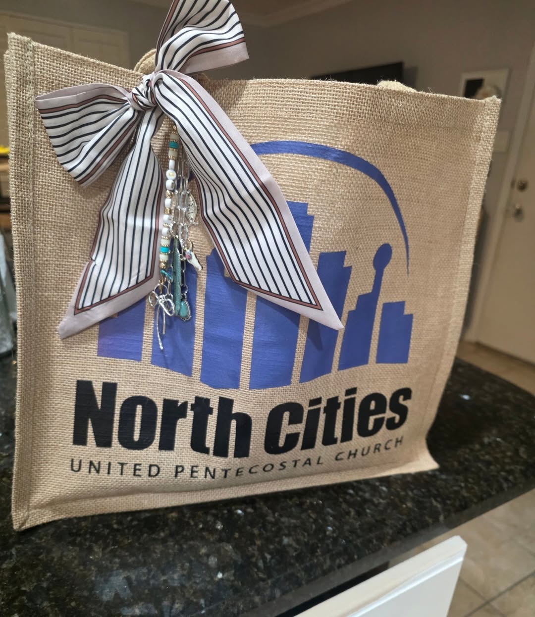 Burlap Bag with Logo - Custom